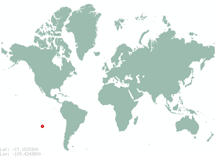 Hanga Roa in world map