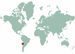 Piedra Colgada in world map